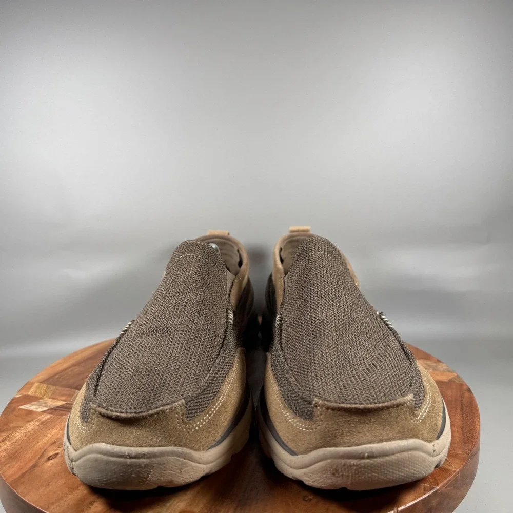 Skechers Superior Milford Mens 13 Relaxed Fit Memory Foam Slip On Loafers Brown‎